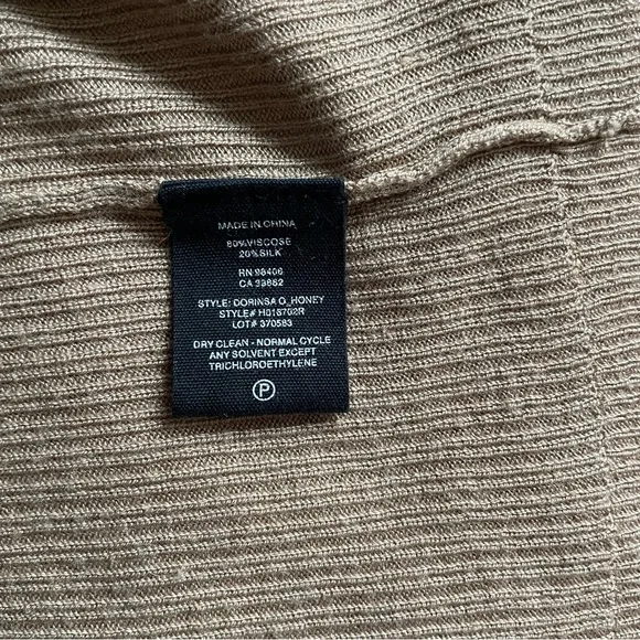 Theory Dorinsa O Honey Open Cardigan Duster Sweater - Picture 11 of 11